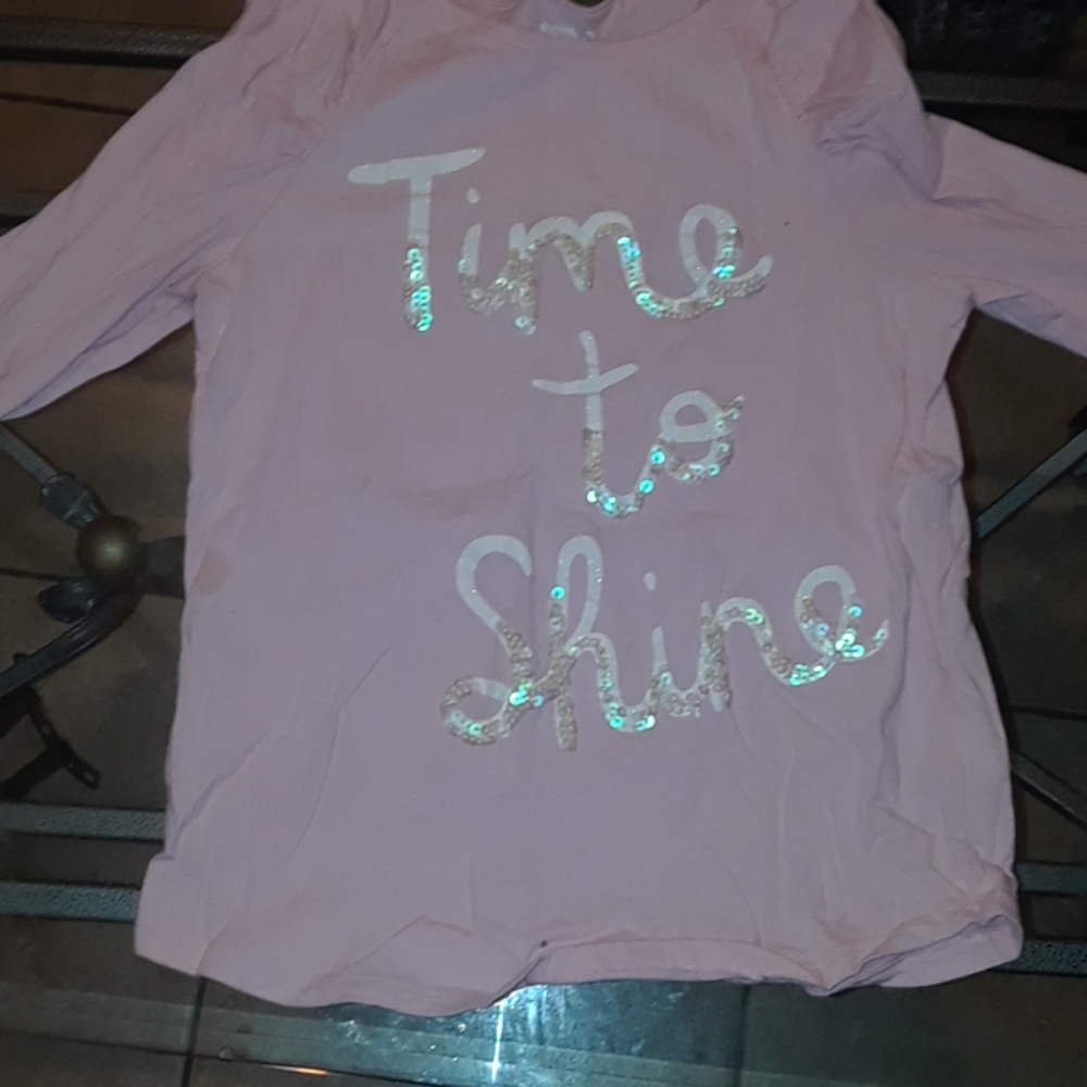 Pink embellished top